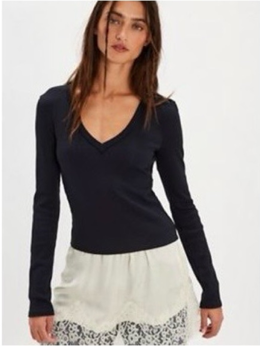 Free People We The Free Nea Long Sleeve Top NWT M